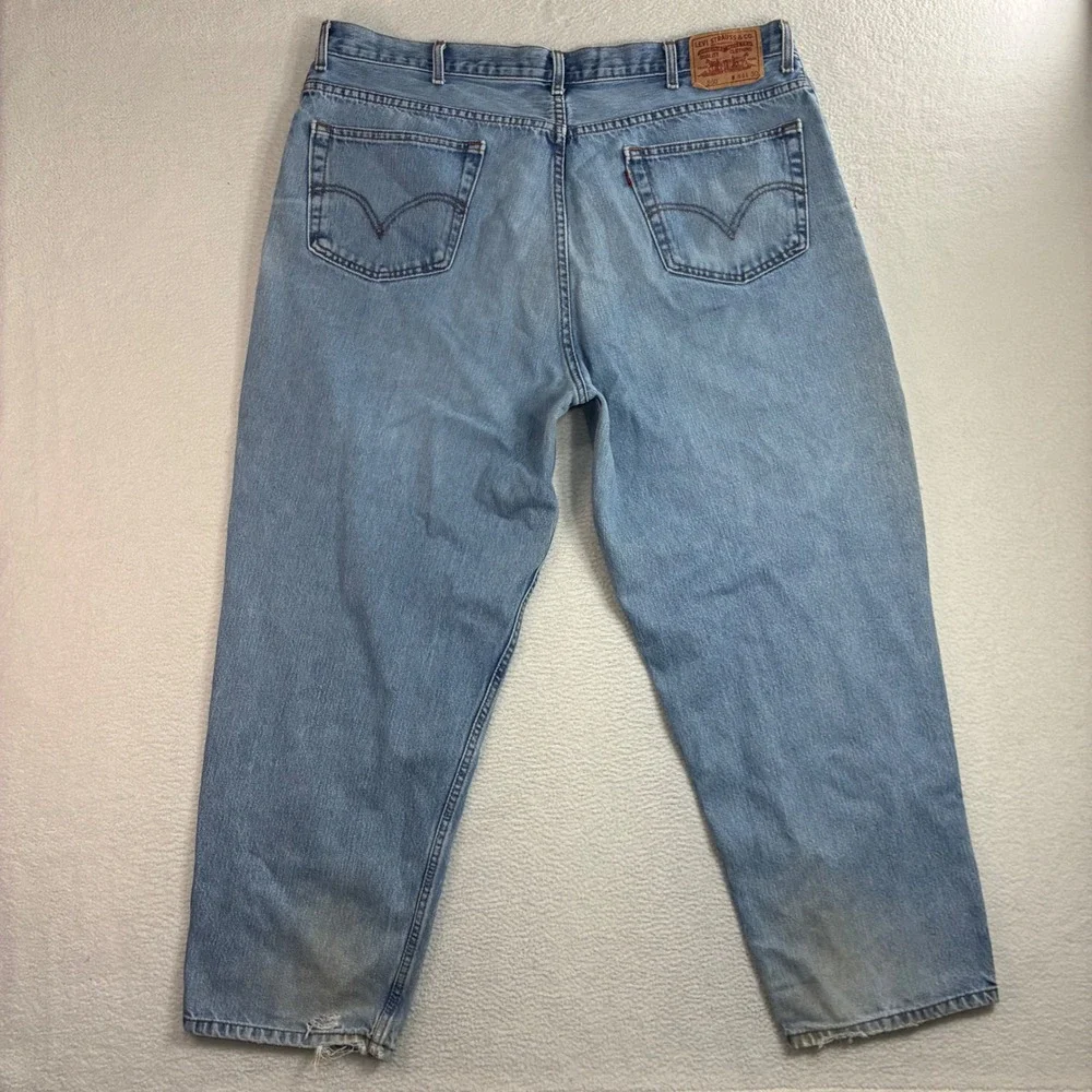 Levis 560 Comfort Fit Jeans Men 44x30 Blue Faded Relaxed Taper Casual Loose Y2K